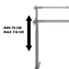 Manuell höhenverstellbarer Schreibtisch MACLEAN MC-790NG — max. Belastung 60 kg, max. Höhe 120 cm