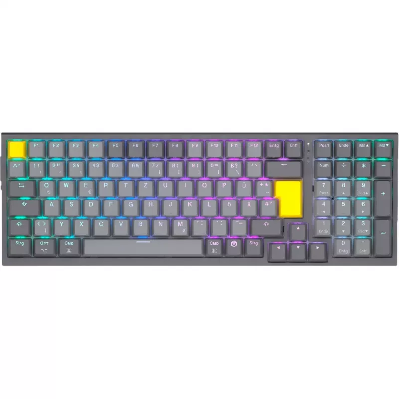Celeris 1800, Gaming-Tastatur Grau, DE-Layout, ENDORFY Gelb by Gateron