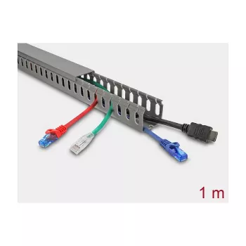 Verdrahtungskanal DELOCK 22029 40×40 mm, Länge 1 m, grau