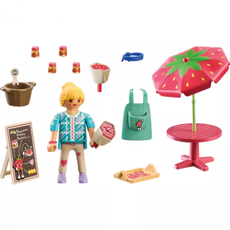 Playmobil Country Selbstgemachter Erdbeermarmeladenstand