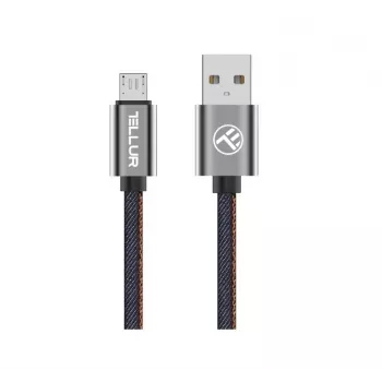 USB-auf-Micro-USB-Datenkabel Tellur 1 m Denim