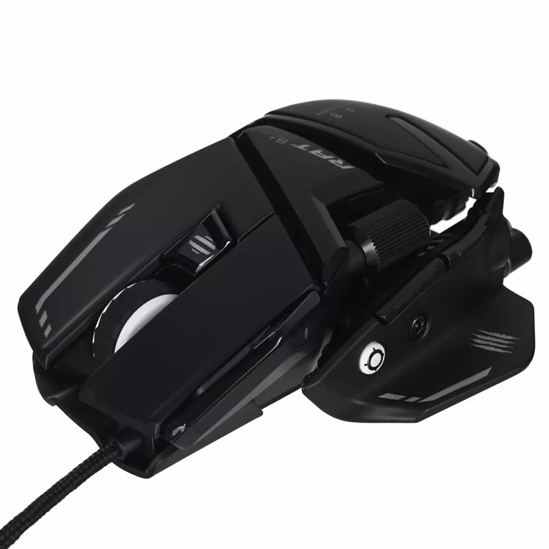 Gaming-Maus MadCatz R.A.T. 8+ — Rechtshänder, optisch, 16000 DPI, 11 Tasten, USB Typ-A, 145 g