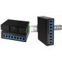 LogiLink Industrial Fast Ethernet PoE Switch, 8-Port 10/100Base-TX RJ45, Plug & Play, schwarzes Metallgehäuse, - 1 Stück (NS201P)