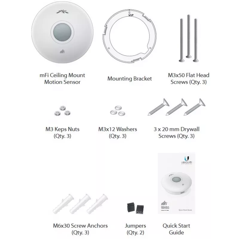 Ubiquiti Networks mFi-MSC - 0 - 50 °C - 5 - 95 - 13,45 cm - 13,45 cm - 3,05 cm (mFi-MSC)