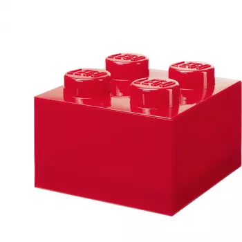 LEGO Stein 4 Rot Transparent – 4x2 Noppen transparenter roter Baustein