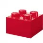 LEGO Stein 4 Rot Transparent – 4x2 Noppen transparenter roter Baustein