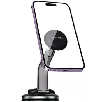 Magnetische Handyhalterung Awei X45 zur Montage an Windschutzscheibe und Cockpit, kompatibel mit Smartphones