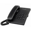 Schnurgebundenes Telefon Panasonic KX-TS500 Schwarz mit Anruferkennung und Freisprecheinrichtung