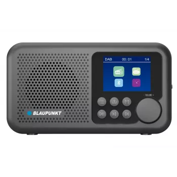 DAB+/UKW-Radio BLAUPUNKT DR8BK – digitaler Radiowecker mit FM/DAB+, Bluetooth 5.3, 2 W, 1800 mAh, USB-Ladefunktion, schwarz