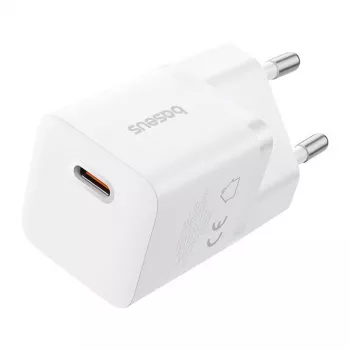 Baseus P10110909213-00 USB-C GaN5 mini 25W mains charger Weiß