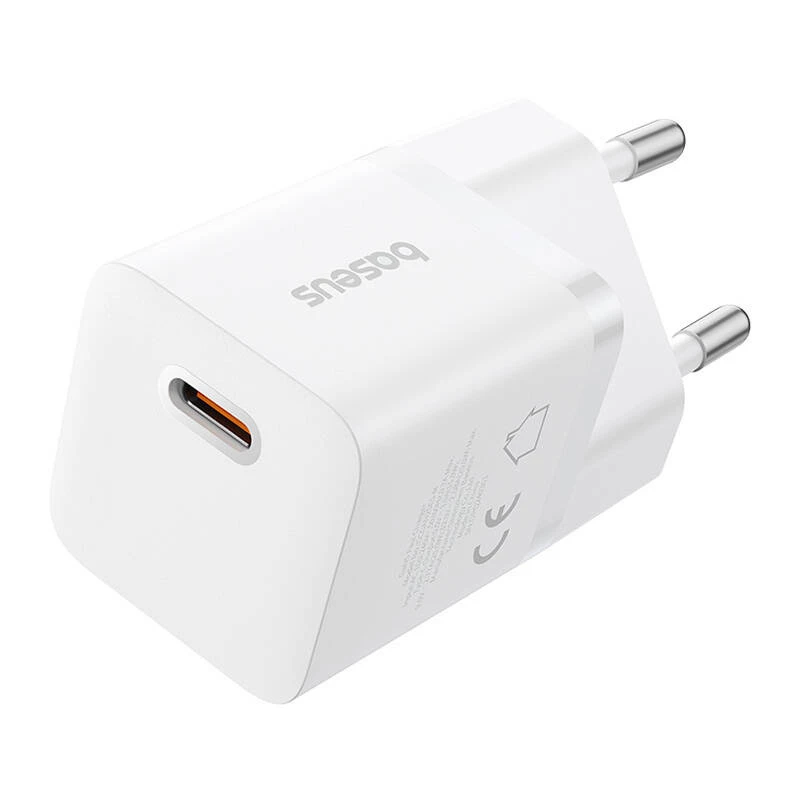 Baseus P10110909213-00 USB-C GaN5 mini 25W mains charger Weiß