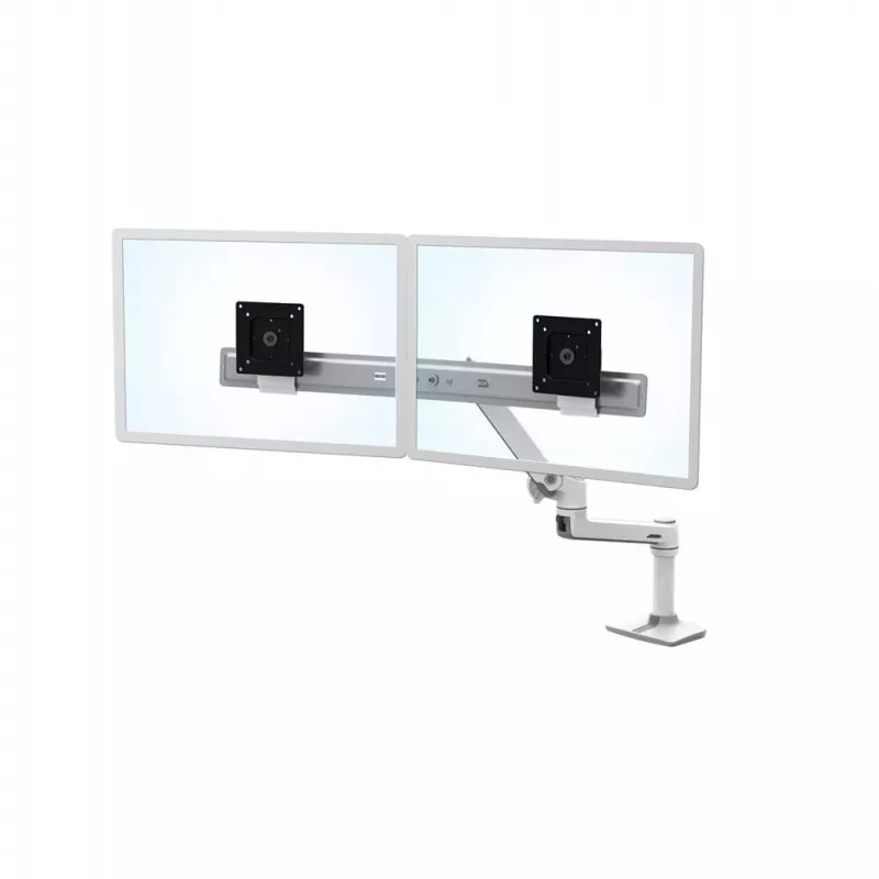 Tischhalterung Ergotron LX Series Dual Direct Arm 63,5 cm (25 Zoll) Weiß