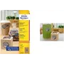 AVERY Runde Etiketten L7105-25 40 mm Kraftpapier 100% – Packung mit 25 Blatt