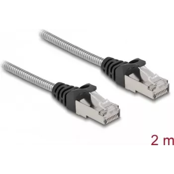 Netzwerkkabel DeLOCK RJ45 Kabel Cat.6A U/FTP 2m Silber