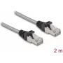 Netzwerkkabel DeLOCK RJ45 Kabel Cat.6A U/FTP 2m Silber