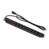 Qoltec 53998 Steckdosenleiste für RACK 19 | 1U | 10A | PDU | 8xIEC C13 | 2m