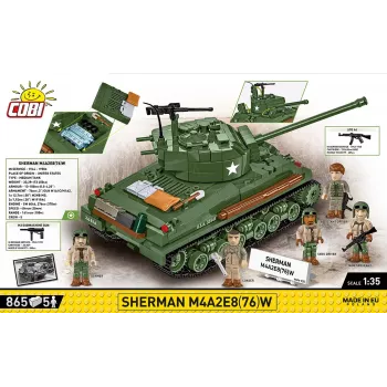 Blocks Sherman M4A2E8 865 Bausteine
