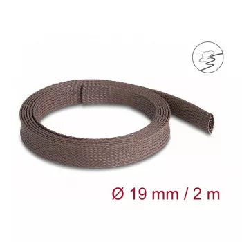 Kabelmantel DeLOCK 20899 Braun Polyester 1,9 cm Durchmesser