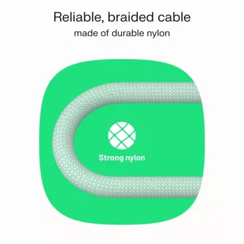 Kabel USB-C-USB-C PowerStream 100W geflochten 1,2m weiß