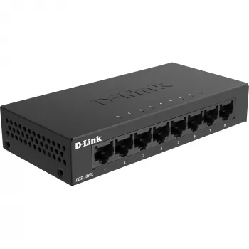 D-Link DGS-108GL Unmanaged Gigabit Ethernet (10/100/1000) Schwarz