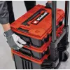 Werkzeugkoffer Einhell E-Case Tower Schwarz Rot Polypropylen Hitzebeständig Spritzwassergeschützt