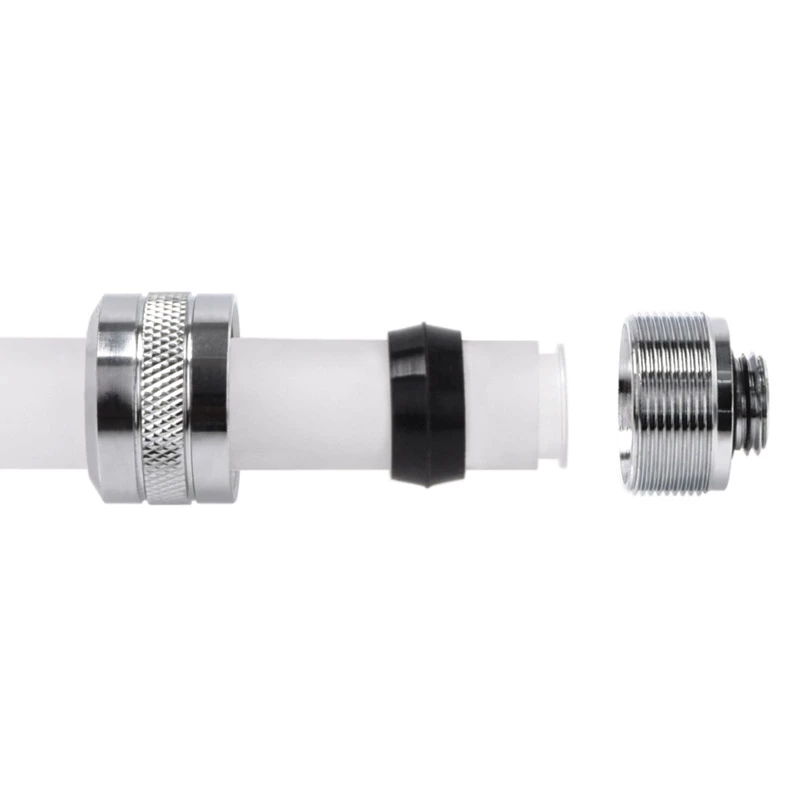 Alphacool Eiszapfen Pro Connector 16mm Hardtube Fitting G1/4, 6er-Pack - chrom