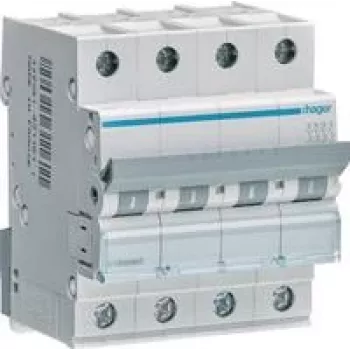 Hager Leitungsschutzschalter 4-polig C-25A, 6kA MCN425 (MCN425)