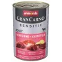 ANIMONDA GranCarno Adult Sensitiv Rind mit Kartoffeln - Nassfutter für Hunde - 400g