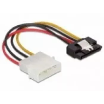 SATA HDD-Kabel DeLOCK 60120 4-polig Stecker mit Metallclip gerade 0,12 m