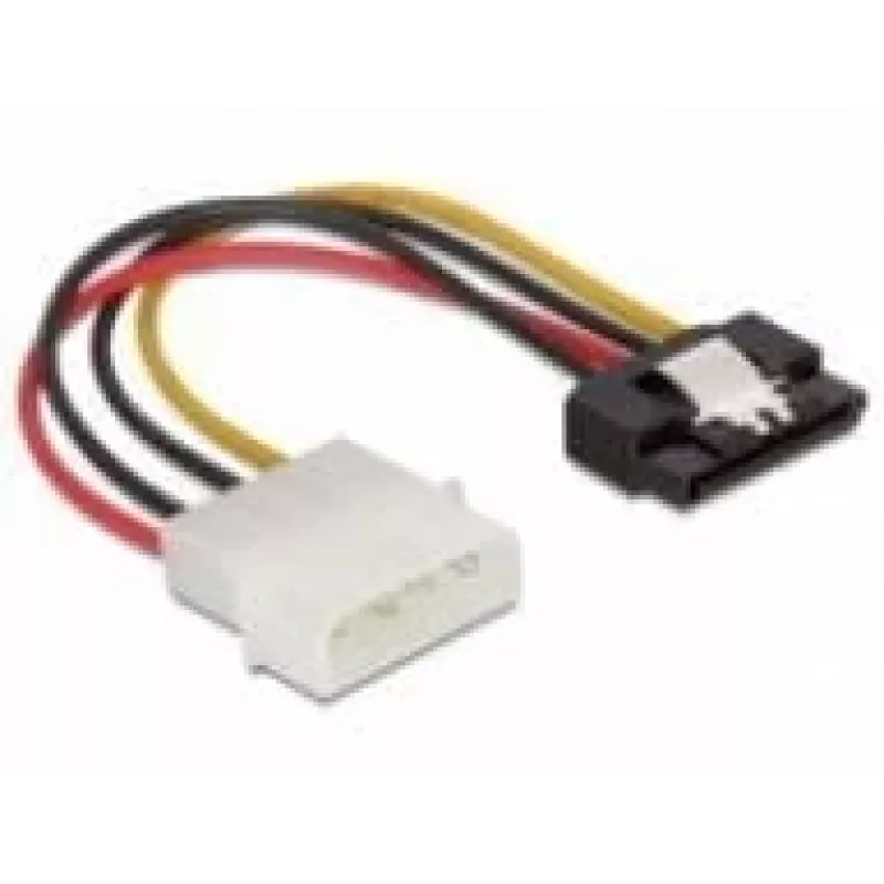 SATA HDD-Kabel DeLOCK 60120 4-polig Stecker mit Metallclip gerade 0,12 m