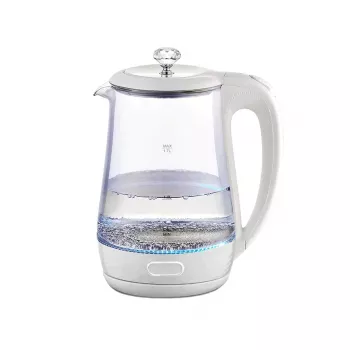 Wasserkocher Maestro MR 052 WH — 1,7 L, 2200 W, durchscheinend weiß, Glasgehäuse