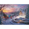 Thomas Kinkade Studios: Disney Dreams Collection - Cinderella Bringing Home the Tree, Puzzle 1000 Teile