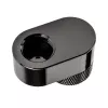 XSPC Rotary 14mm Offset G1/4 Fitting, Chrom Schwarz - abgewinkelter Drehverbinder für Wasserkühlung