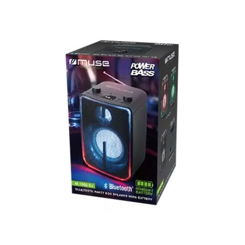 Tragbarer Monolautsprecher Muse M-1802 DJ Schwarz