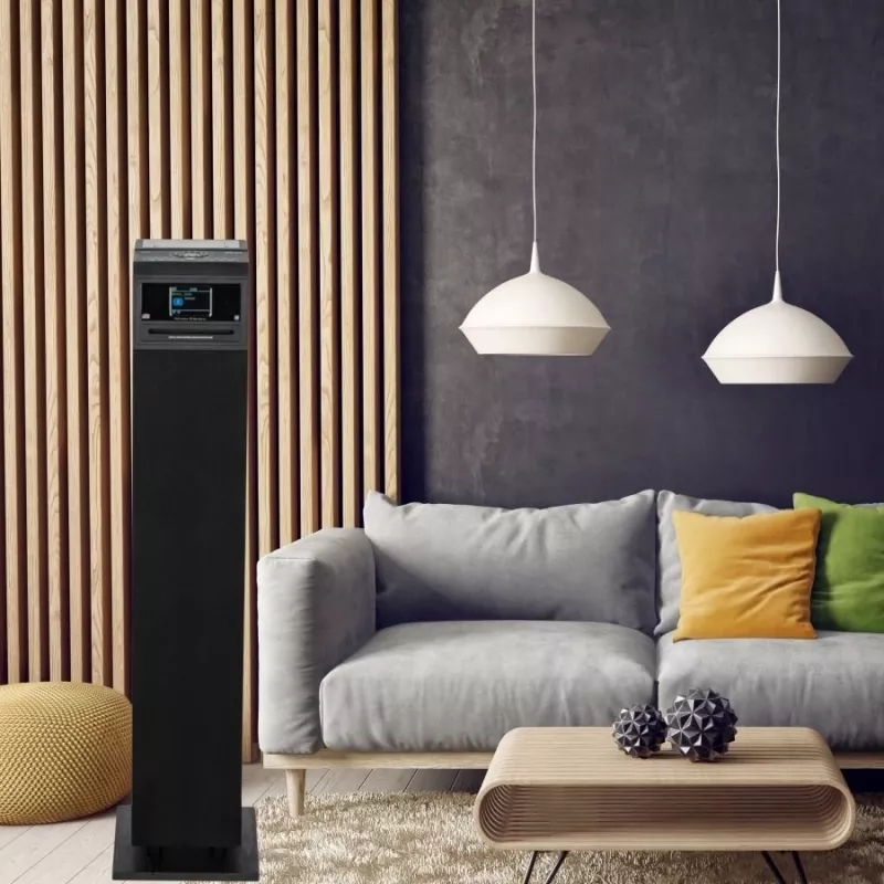 Aktivlautsprecher AKAI AEROBEAT PILLAR — aktiver tragbarer Lautsprecher