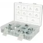 Schlauchschellen-Set ks tools 970.0770 — Mini-Schellen 78-teilig, Größenbereich 7–18 mm