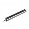 Bachmann 300.008 Stromverlängerung 2 m 6 Steckdosen Schwarz, Grau