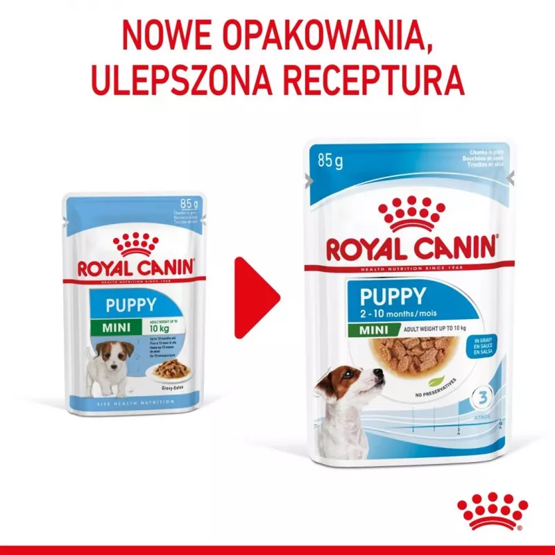 ROYAL CANIN SHN Mini Puppy in Sauce - Nassfutter für Welpen - 12X85g