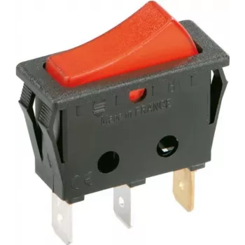 Bachmann 924.112 - Wippschalter - 1P - Schwarz - Rot - 250 V