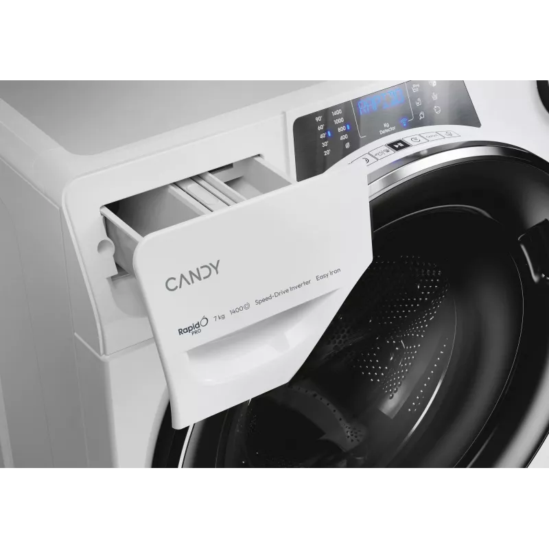 CANDY Waschmaschine RP4 476BWMBC/1-S, 7 kg, 1400 U/min, Tiefe 45 cm