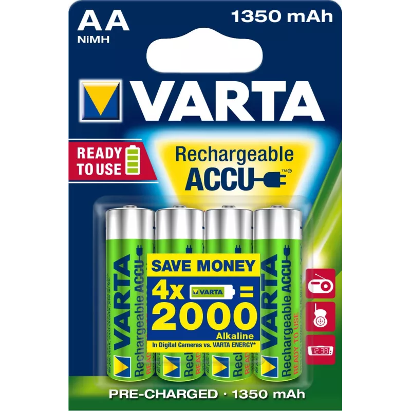 Varta Ready2Use HR06 1350 mAh Nickel-Metallhydrid 1350mAh wiederaufladbare Batterie (56746101404)