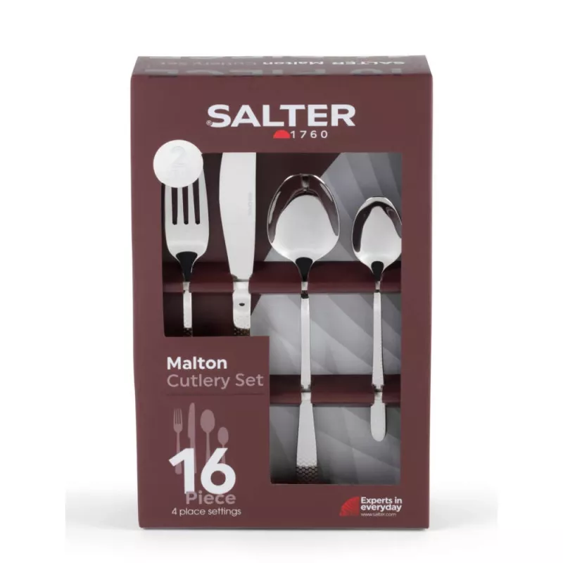 16-teiliges Besteckset Salter BW113282EU7, Edelstahl, Service für 4