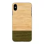 Smartphone-Hülle man and wood für iPhone XS Max — Bambuswald-Holzrückseite, Schutzhülle