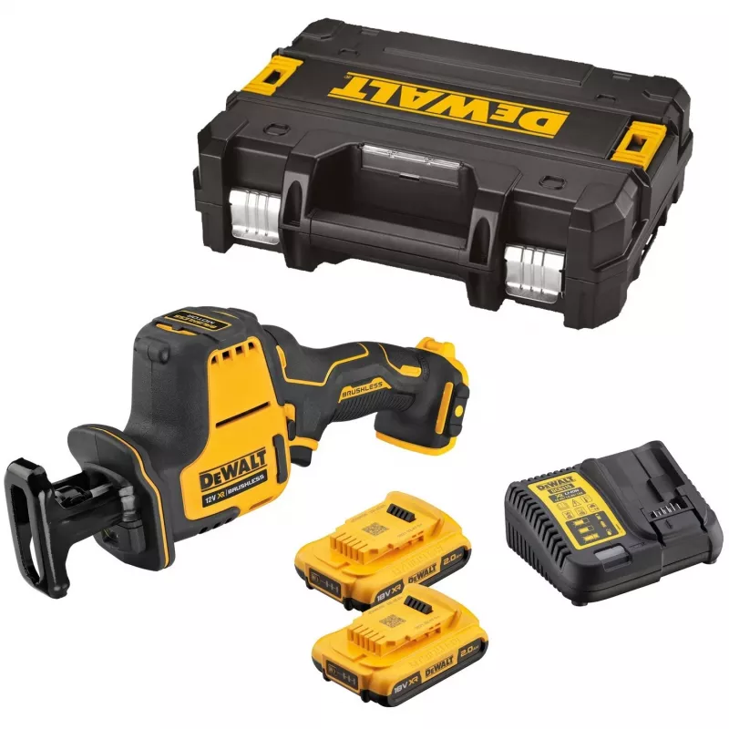 DeWALT DCS312D2-QW Säbelsäge 2800 spm Schwarz, Gelb