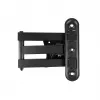 Maclean MC-417 Vollbeweglicher TV-Monitor-Wandhalter 13-32 30kg max. VESA 100x100 Schwarz pulverbeschichtet Universalhalterung verstellbarer Wandabstand schwenkbar neigbar