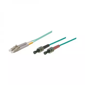 Patchkabel LWL Duplex OM3 (Multimode, 50/125) LC/ST, LSZH, umkehrbare Polarität, 3m, Good Connections®