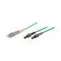 Patchkabel LWL Duplex OM3 (Multimode, 50/125) LC/ST, LSZH, umkehrbare Polarität, 3m, Good Connections®