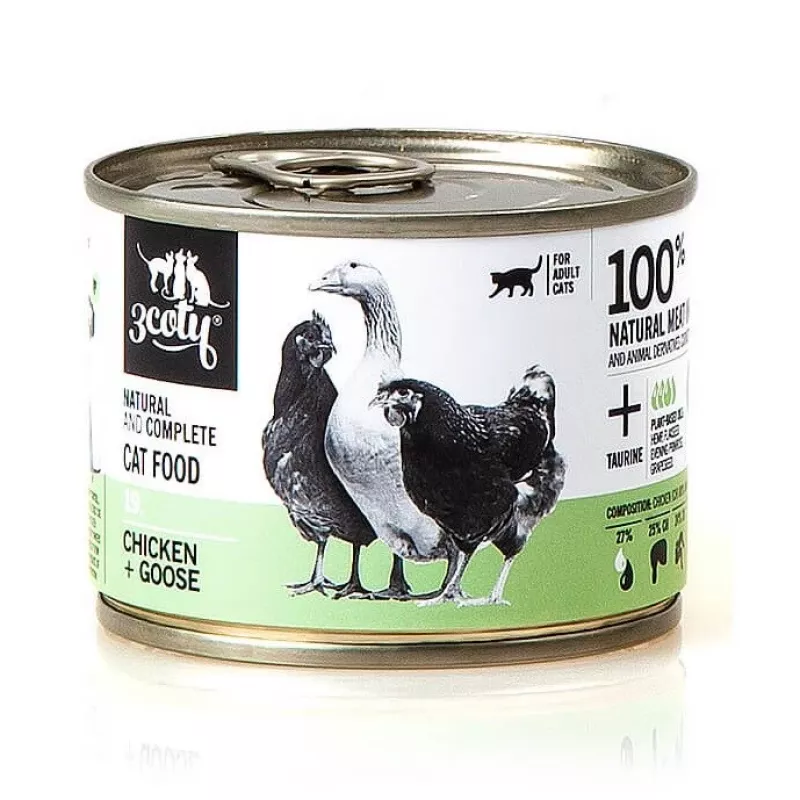 3COTY 19. Chicken and Goose - Nassfutter für Katzen - 180g