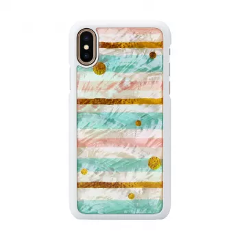 Smartphone-Hülle iKins für iPhone XS / iPhone XS Max – pop mint Schwarz