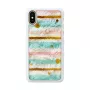 Smartphone-Hülle iKins für iPhone XS / iPhone XS Max – pop mint Schwarz